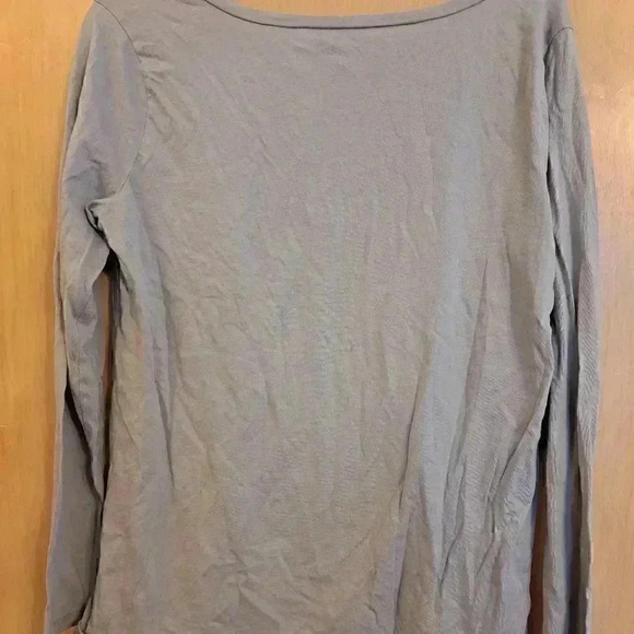 Loft Women's Loft Thin Grey Pullover Top Medium Studded - Picture 3 of 4